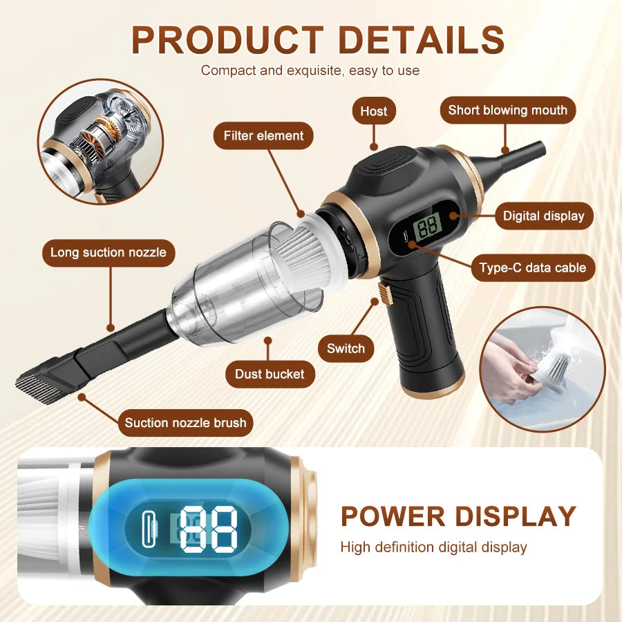 Handheld Vacuum Cleaner Suction Vacuum Cleaner Can