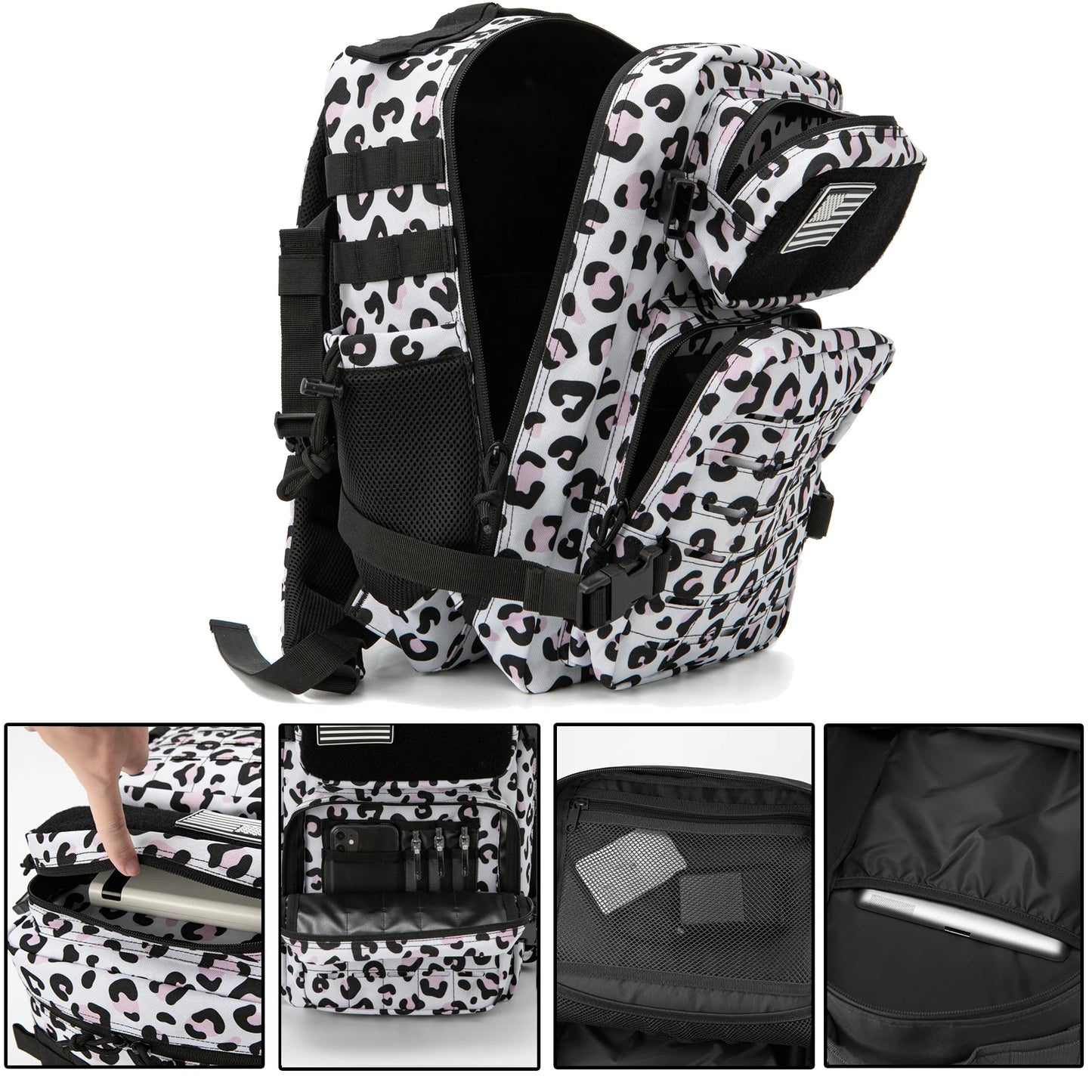 25L Tactical Backpack with Laser-Cut MOLLE and Dual Cup Holders