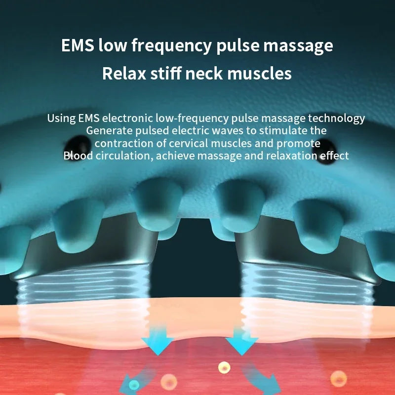 Electric Cervical Massager Neck and Shoulder Spine Stretch Device for Daily Relaxation
