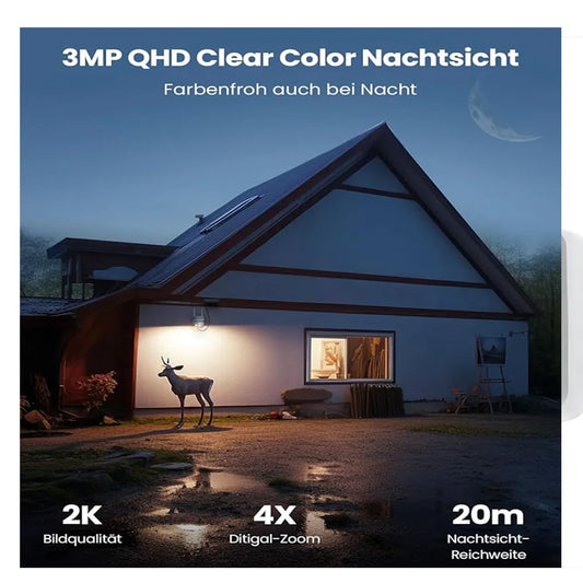 2K 3MP WiFi Security Cameras Wireless Outdoor