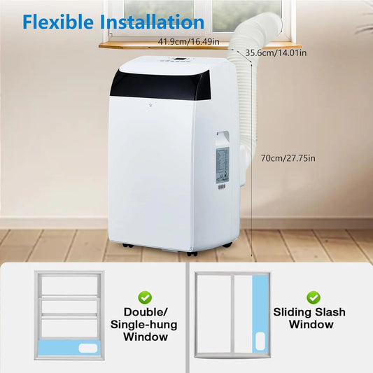 14000 BTU Portable Air Conditioners, 3-In-1 Free Standing