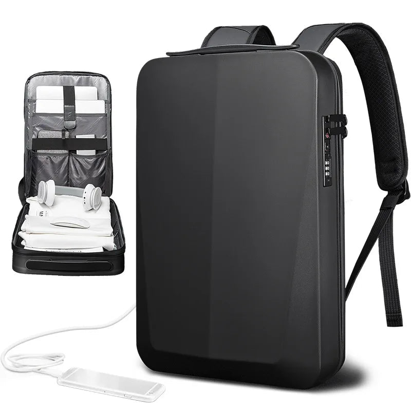 Business Laptop Backpack 15.6" with USB Port and Anti-Theft Design