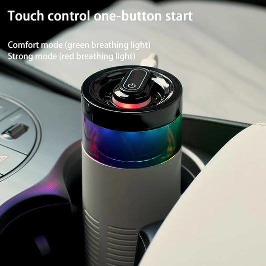 Negative Ion Car Air Purifier with Ambient Light Vehicle Air Freshener