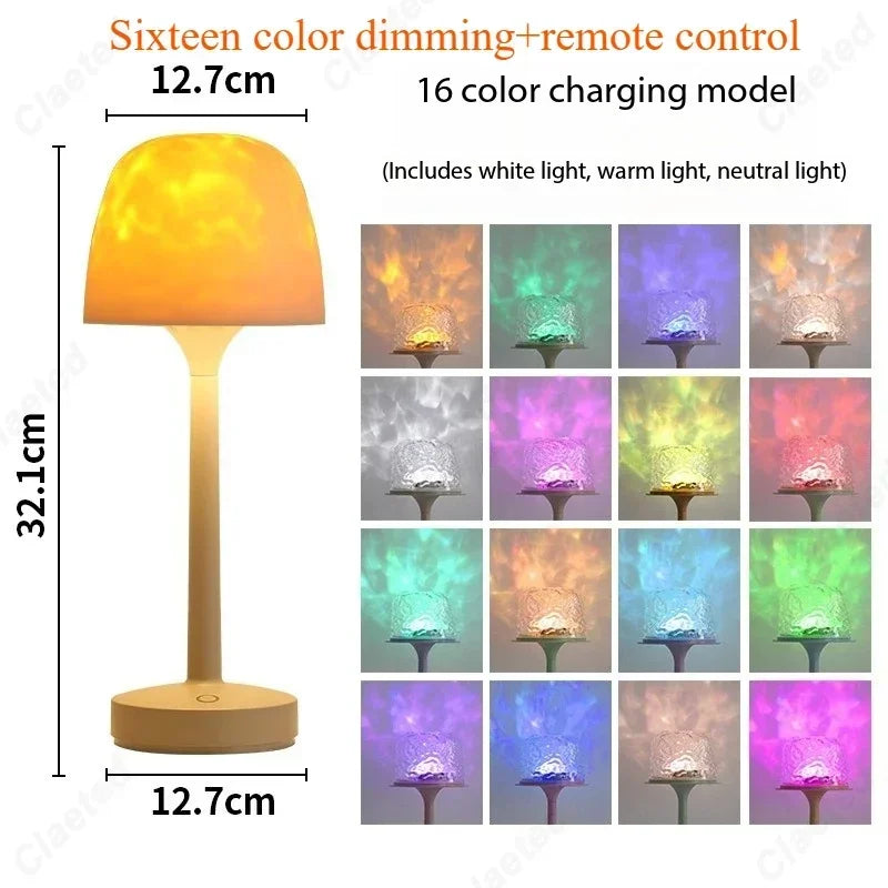 LED Desk Lamp Adjustable Brightness Clamp Light