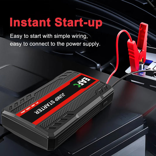 600A Portable Car Jump Starter Power Bank for 12V Gasoline Vehicles with LED Flashlight