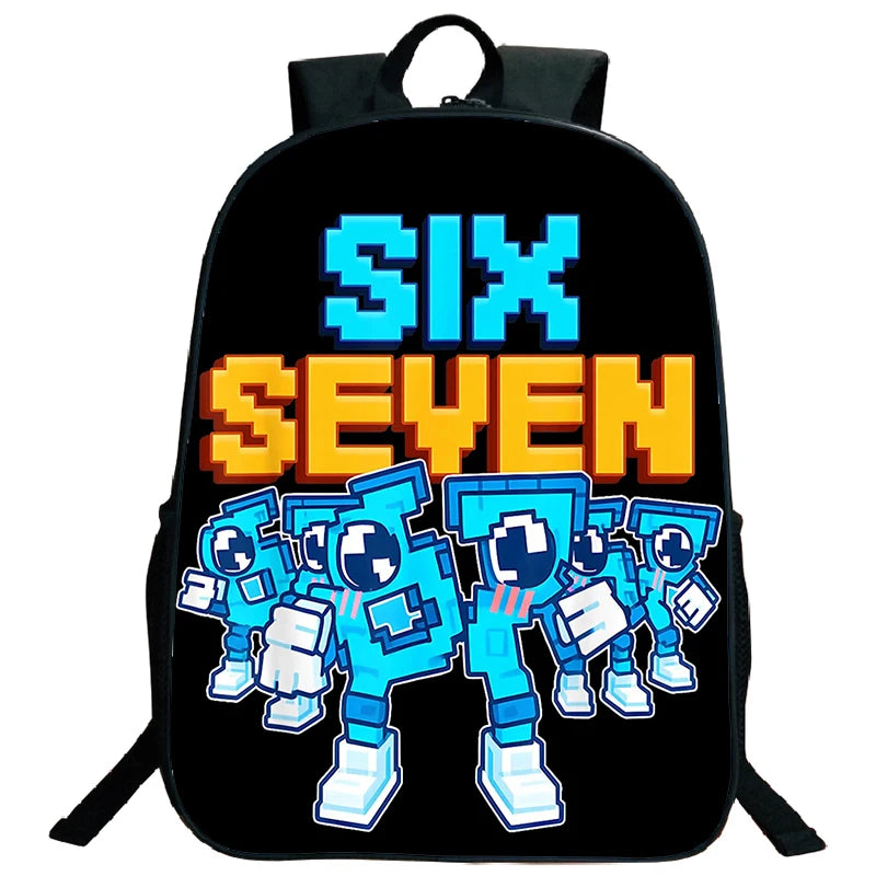Brainrot 67 Kids School Backpack – Funny Number Print, Lightweight Daypack for Boys & Girls
