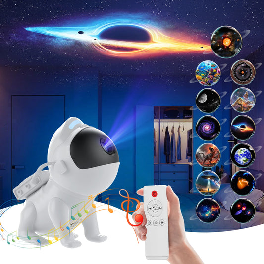 Space Dog Galaxy Projector Planetarium Night Light 13 in 1 Ultra Clear Projection Lamp for Room