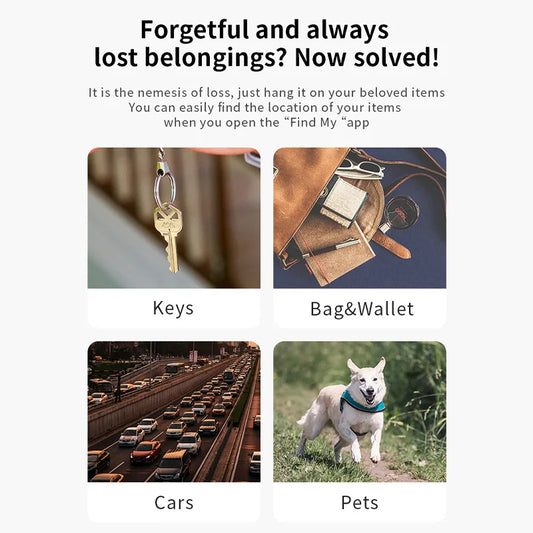 4PCS Smart Tag iPhone GPS Tracker Air tag Work with Apple