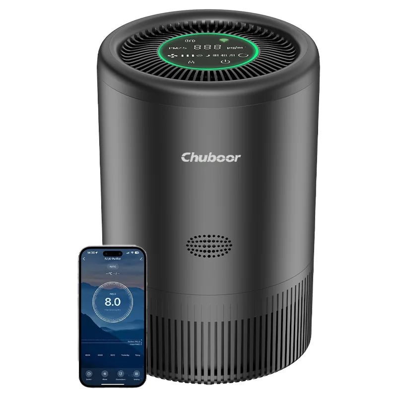 Smart Air Purifier for Bedroom Home, App/Alexa