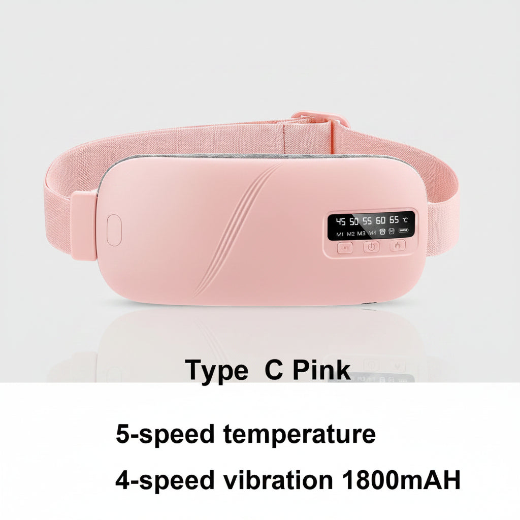 Period Cramp Massager Vibrating Heating Belt