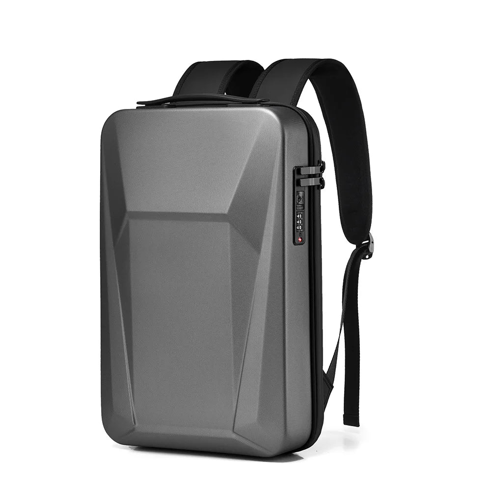 Hard Shell Business Backpack with Lock – E-Sports Laptop Bag, Expandable
