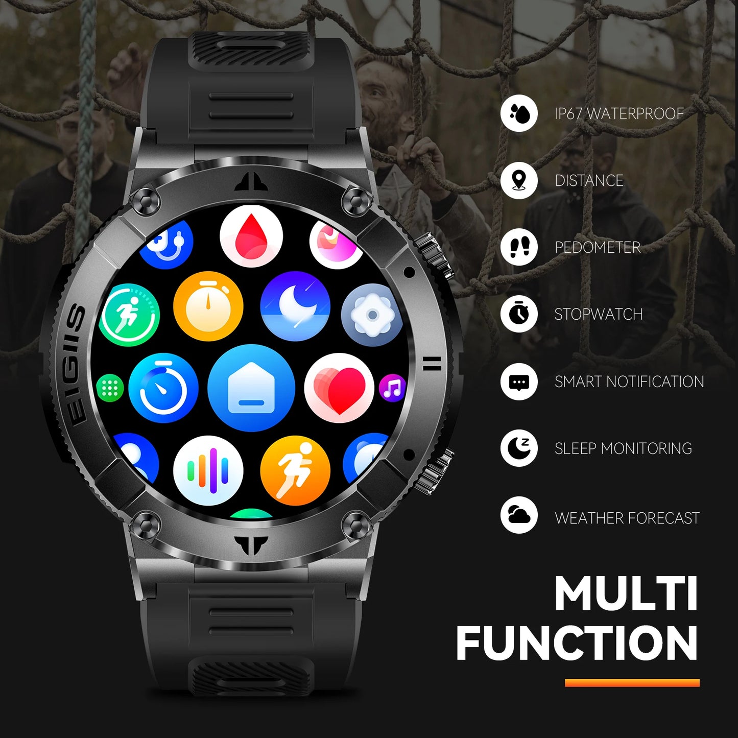 Smart Watch Men TFT Display Bluetooth Call