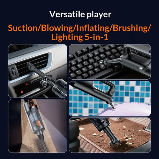 Wireless Handheld Car Vacuum Cleaner with Dust Blower Portable High Suction Cleaner