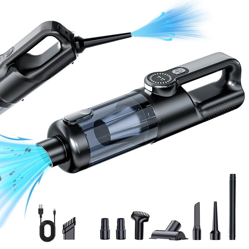Wireless Handheld Car Vacuum Cleaner with Dust Blower Portable High Suction Cleaner