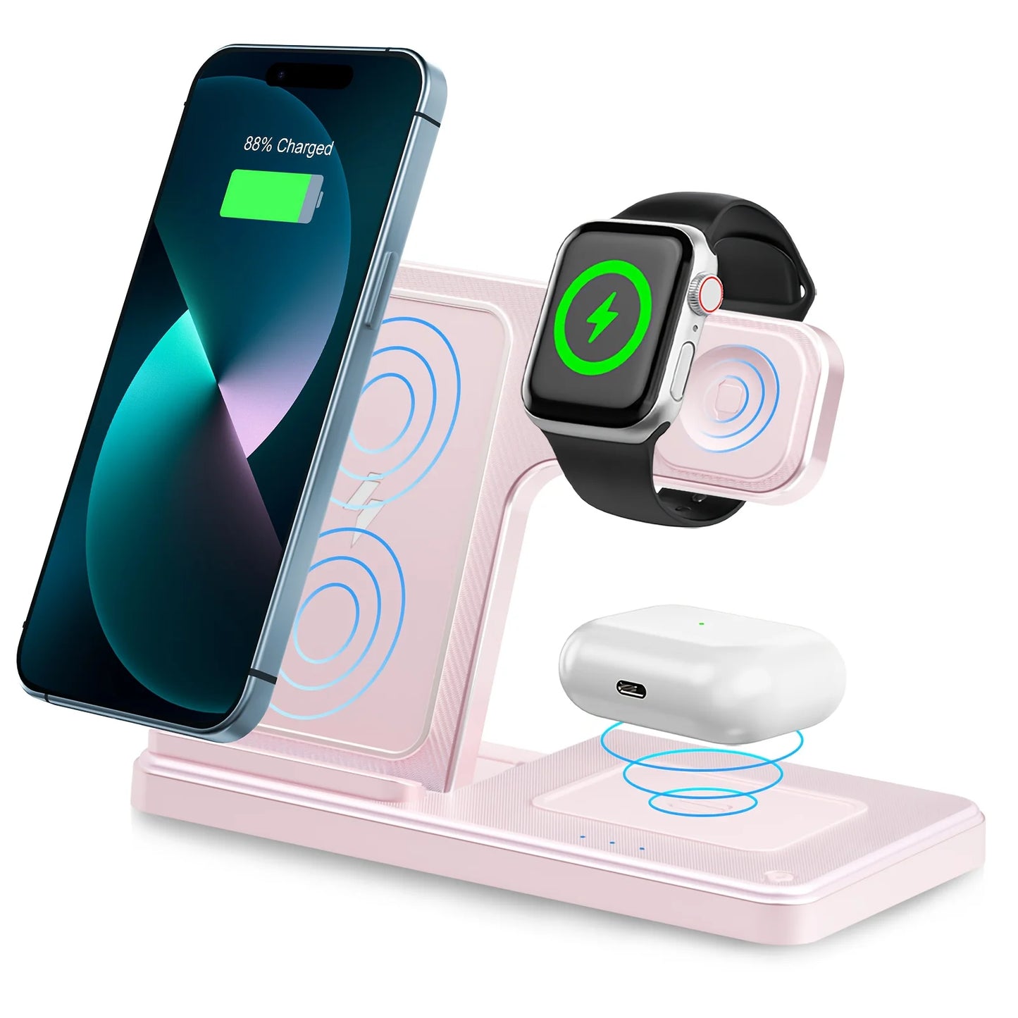 3 In 1 Wireless Charging Station Magnetic Fast Charging 18W