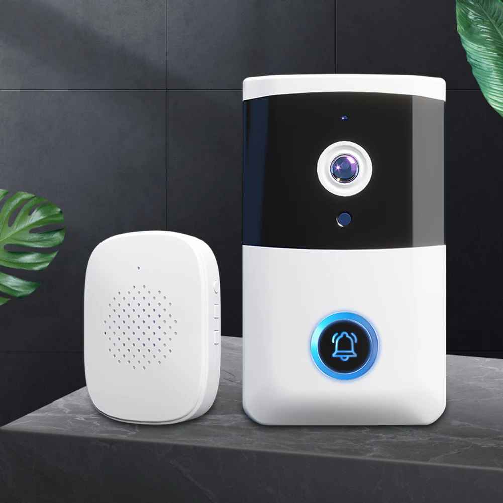 Wireless WiFi Video Doorbell Camera with IR Night Vision and Two-Way Audio (VGA)