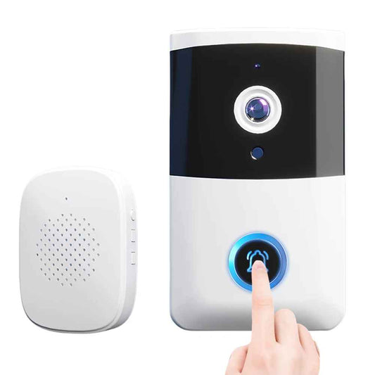 Wireless WiFi Video Doorbell Camera with IR Night Vision and Two-Way Audio (VGA)