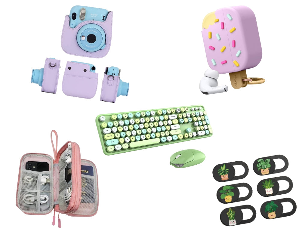 Affordable tech gadgets and small electronics displayed in a budget-friendly product collection.
