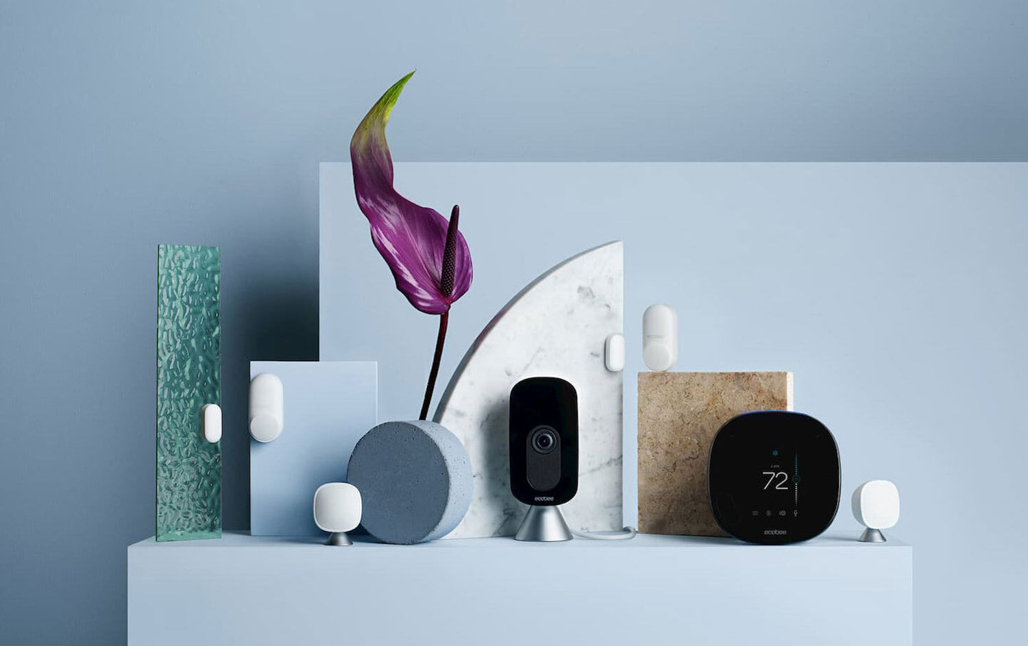 Trending tech gadgets and smart home devices displayed for modern home use.