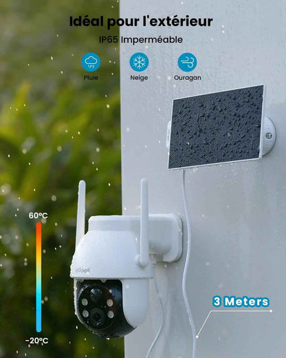 360° Outdoor Wireless Surveillance Camera 3MP with Color Night Vision