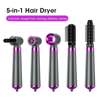 5 In 1 Electric Hair Dryer Hot Air Brush Multifunctional