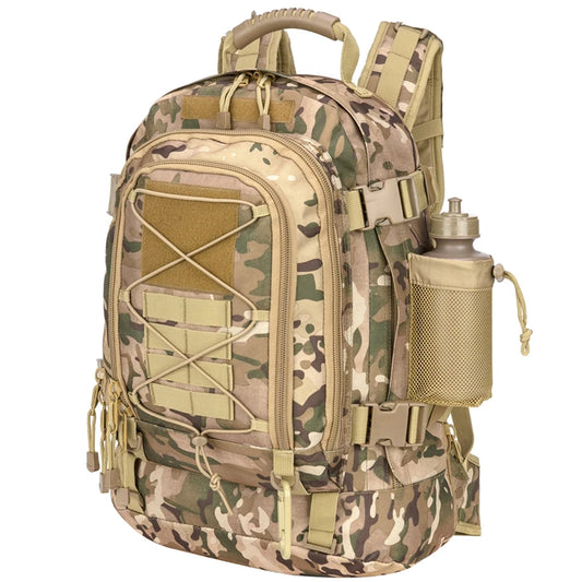 60L Military Tactical Backpack with MOLLE – Army Assault Rucksack for Hiking & Camping