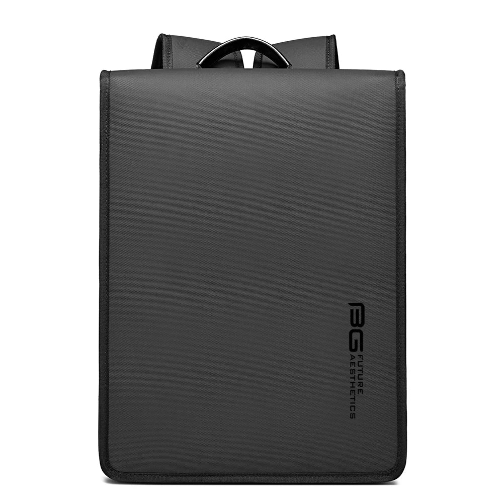 Black backpack on a white background