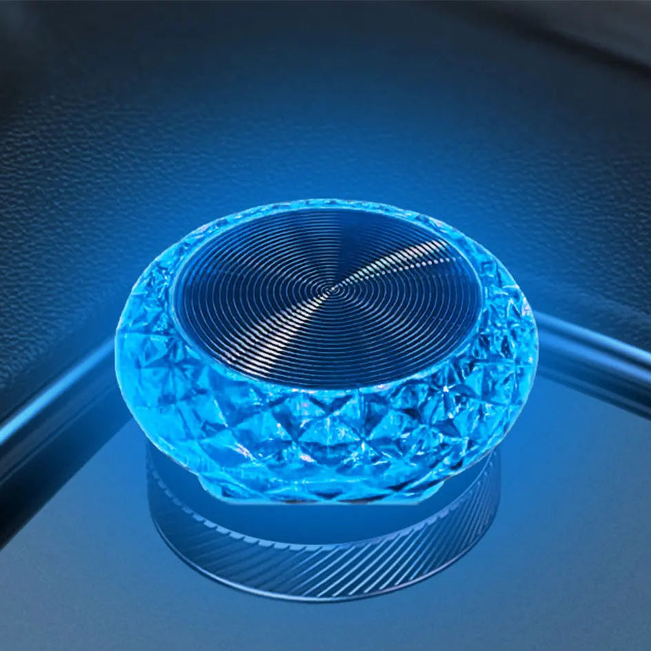 Ice-blue USB angel eye on a reflective surface with 'ICE-BLUE USB ANGEL EYE' text.