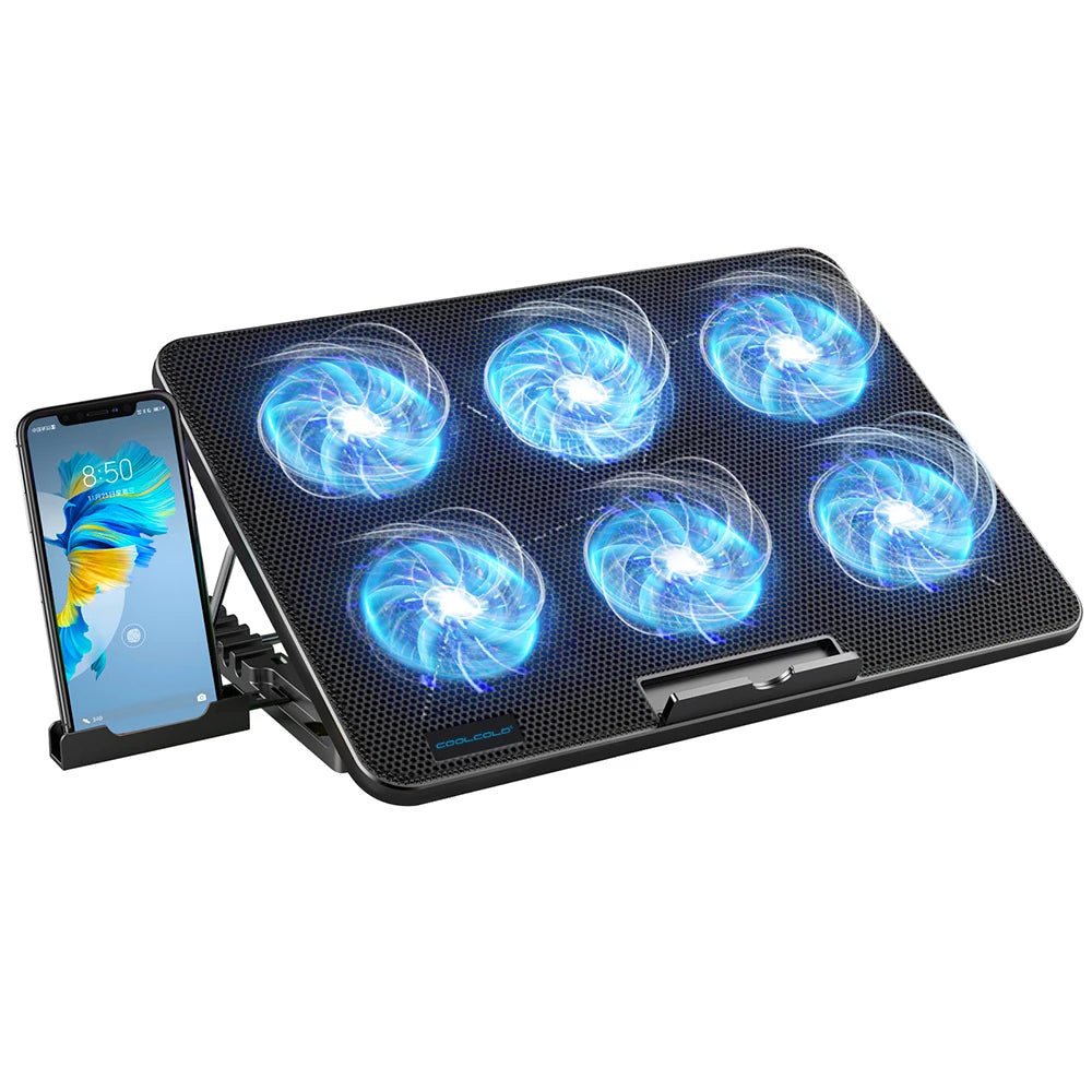 Laptop Cooling Pad 15.6-17.3inch with 6 Quiet