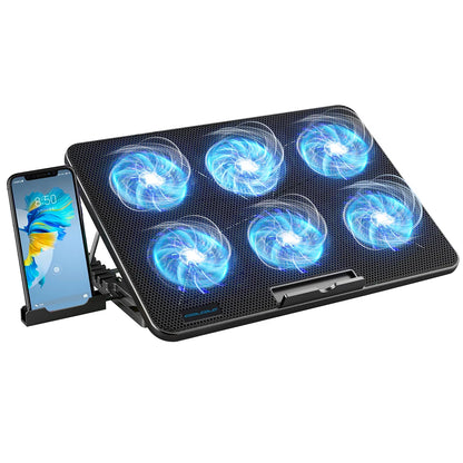 Laptop Cooling Pad 15.6-17.3inch with 6 Quiet