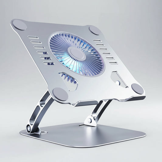 Laptop Stand with Cooling Fan Adjustable Aluminum Laptop Holder