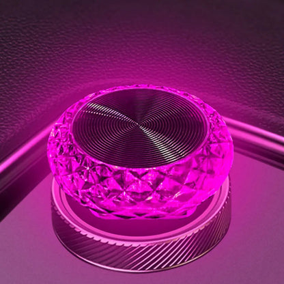 Pink LED light on a reflective surface with 'Pink Light USB Angel Eye' text.