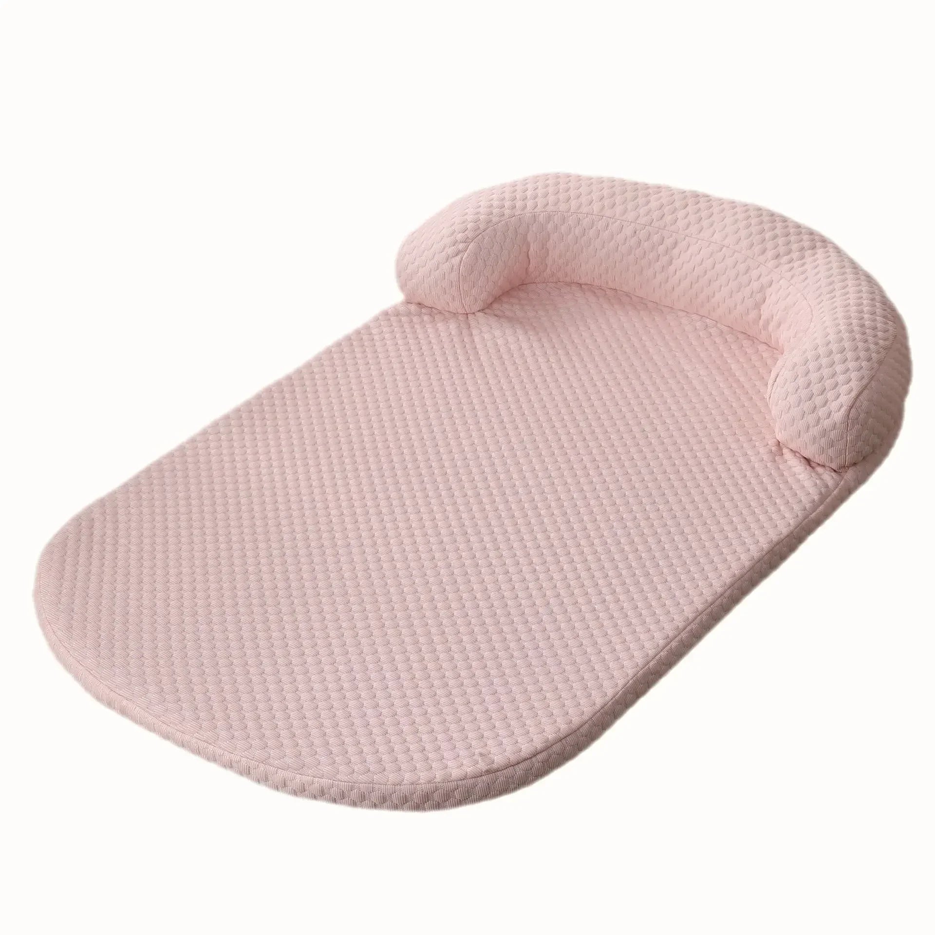 Pink baby nest on a white background