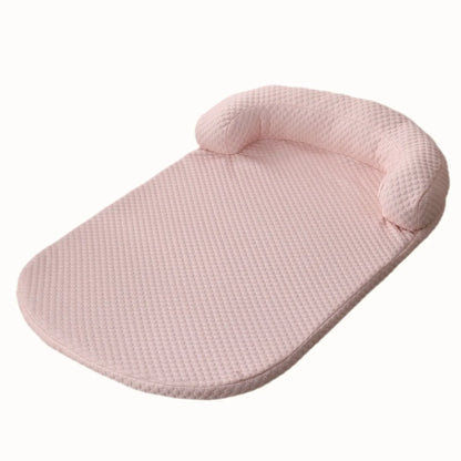 Pink baby nest on a white background