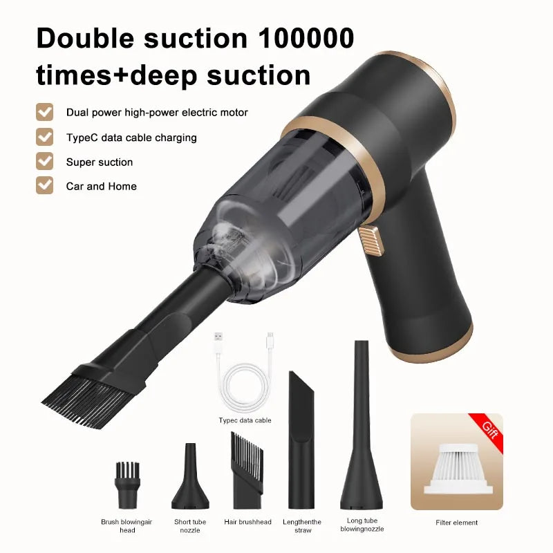 Power Car Blower Vacuum, 2-in-1 Strong Suction