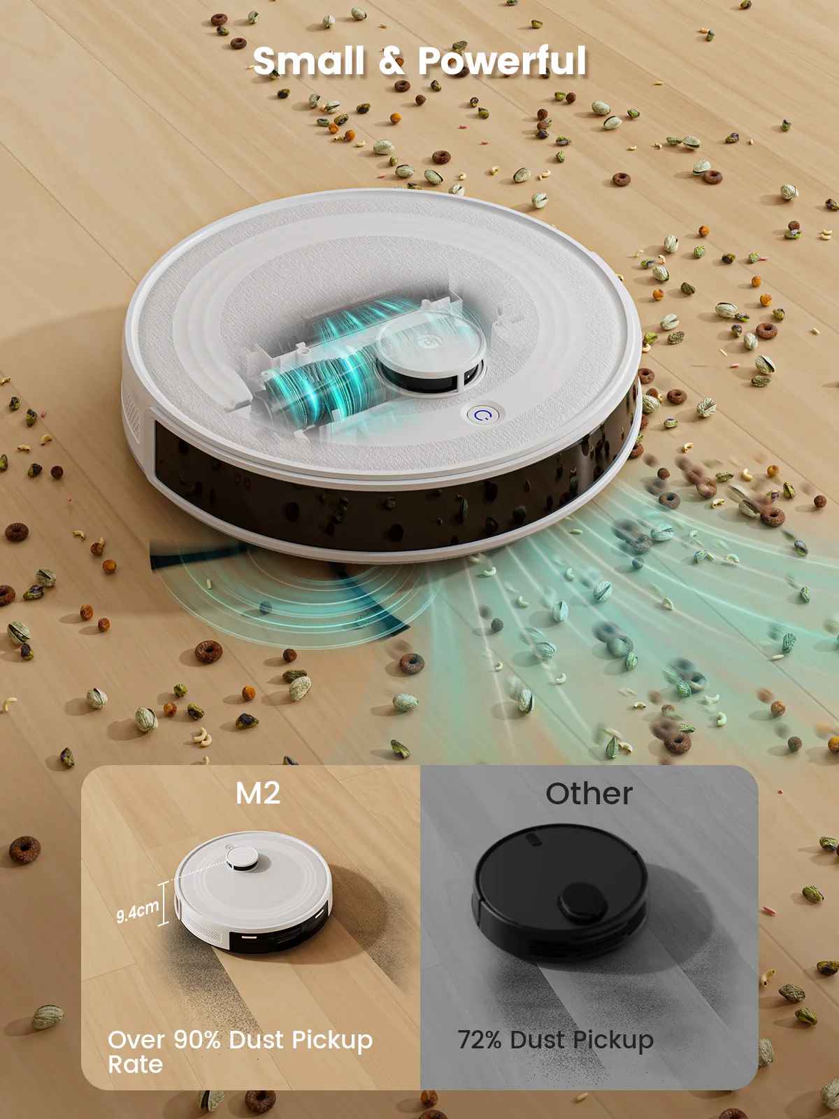 Robot Vacuum Cleaner with Laser Navigation and 5000Pa Suction