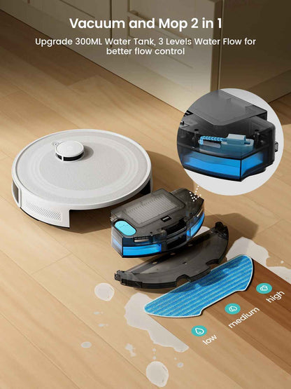 Robot Vacuum Cleaner with Laser Navigation and 5000Pa Suction
