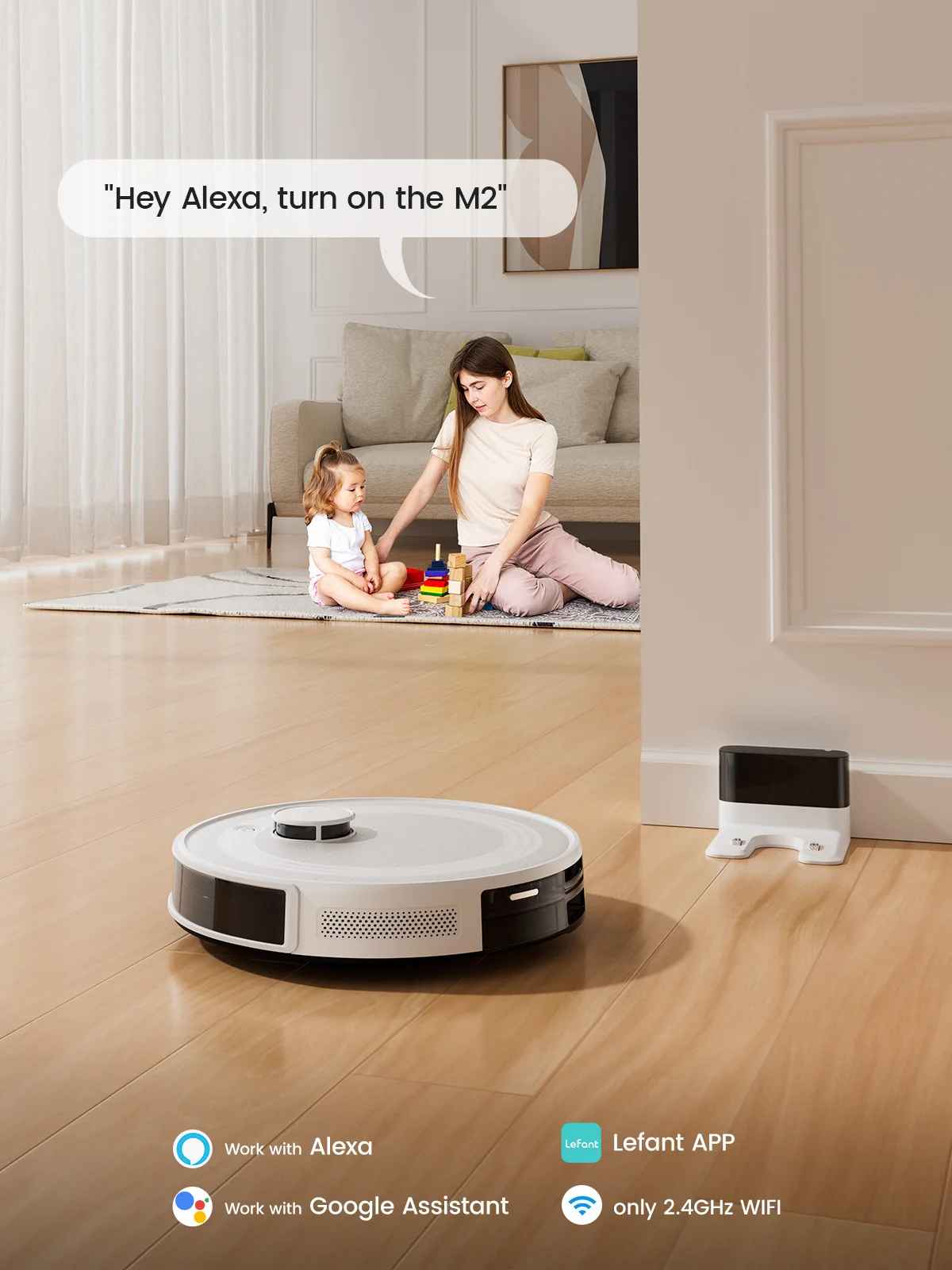 Robot Vacuum Cleaner with Laser Navigation and 5000Pa Suction