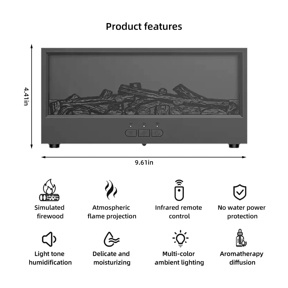 Fireplace with Atmosphere Light - Portable