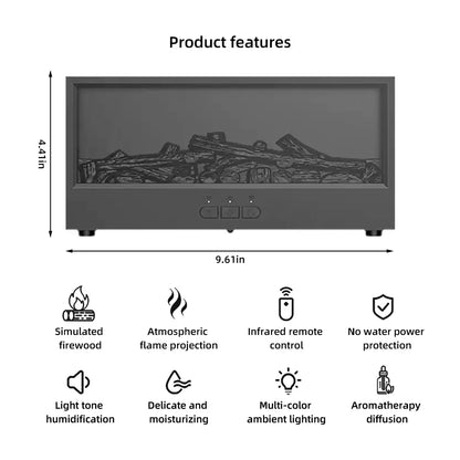 Fireplace with Atmosphere Light - Portable