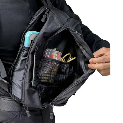 Men's Nylon Chest Bag with Water Bottle Holder – Crossbody
