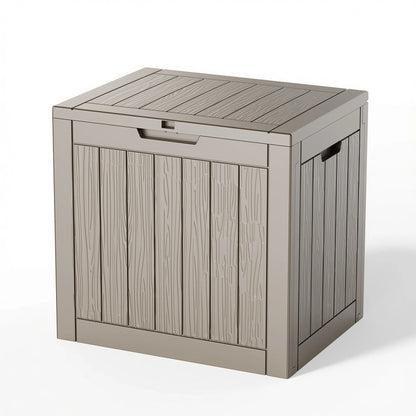 30 Gallon Resin Outdoor Deck Box – Waterproof, UV Protection & Lockable Storage Chest