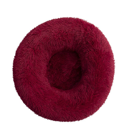 Calming Donut Pet Bed – Orthopedic Round Bed for Dogs and Cats