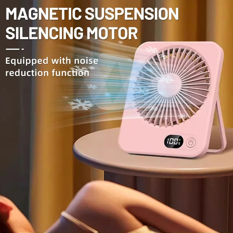 Mini Portable Folding Fan – USB Rechargeable Handheld & Desk Fan