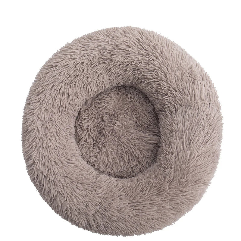 Calming Donut Pet Bed – Orthopedic Round Bed for Dogs and Cats
