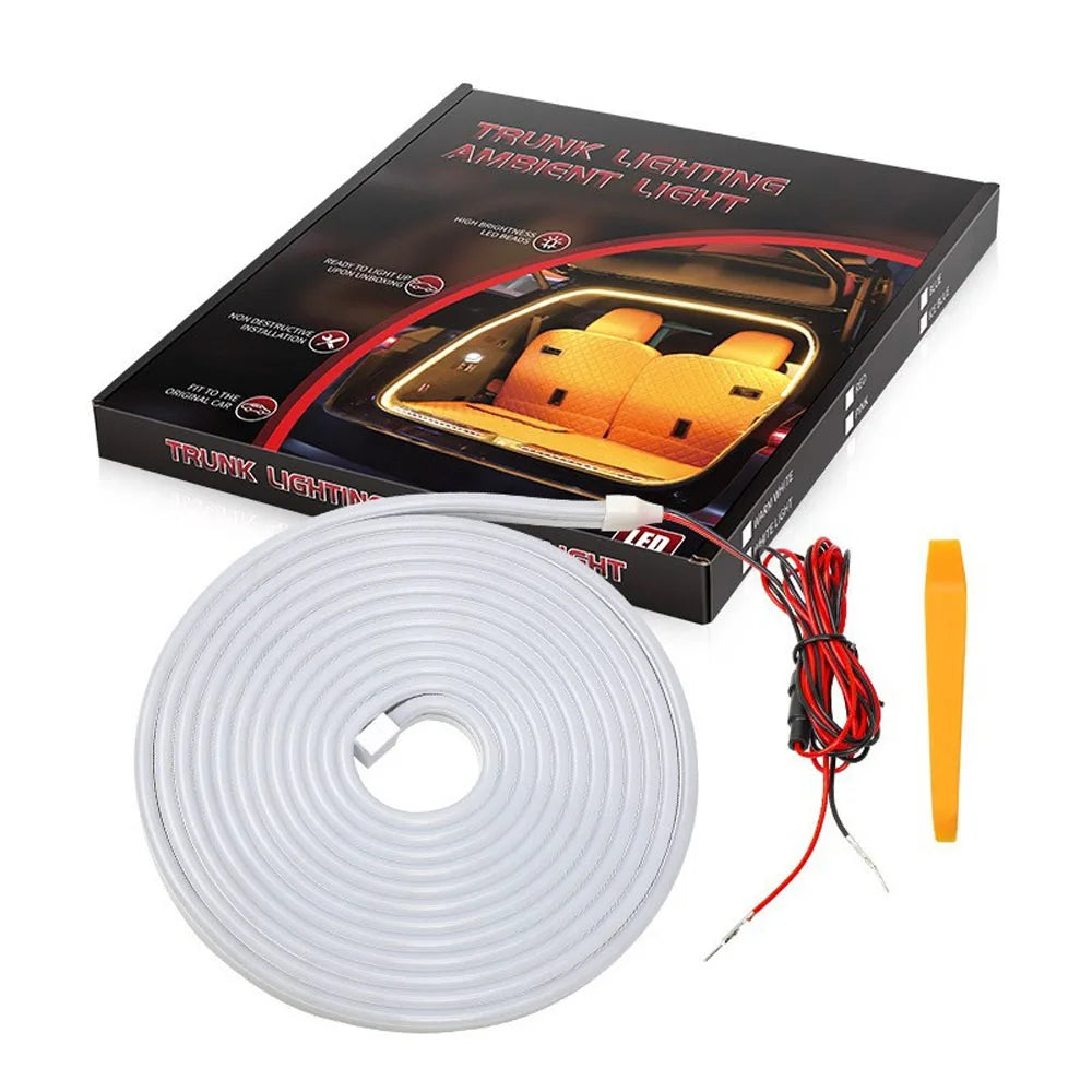 Automatic LED Car Trunk Light Strip 2M/4M Interior Ambient Lighting 12V