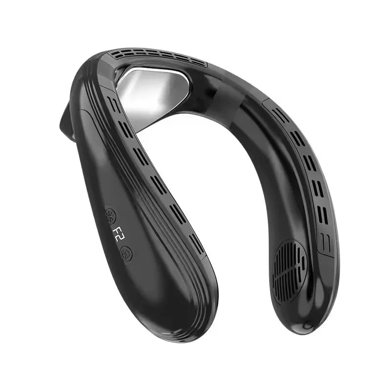 Neck Air Conditioner Fan 5200mAh – Semiconductor Cooling Wearable Bladeless Fan