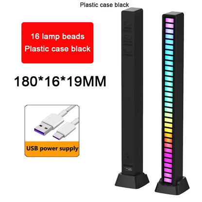RGB LED Music Rhythm Light USB Sound Control Ambient Lamp with App Control