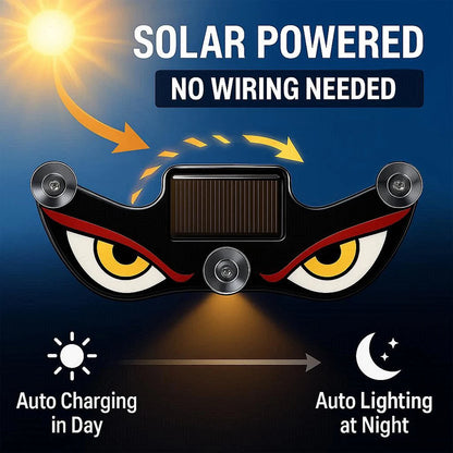 Solar LED Windshield Ambient Light with USB-C Charging and Suction Mount