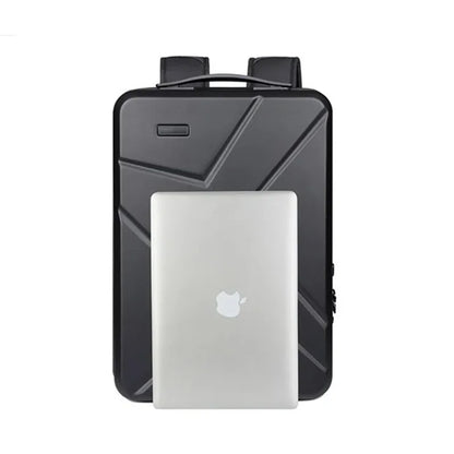 Hard Shell ABS Backpack – USB Charging Port, Water-Repellent, Large Capacity Laptop Bag for Men